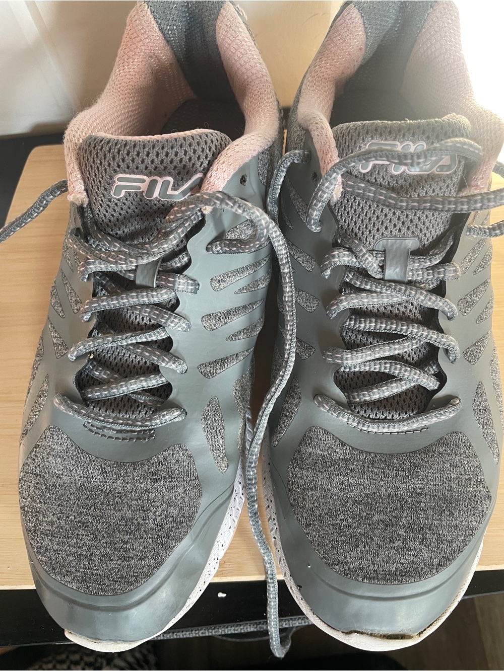 Fila gray/pink women’s sneakers size 9